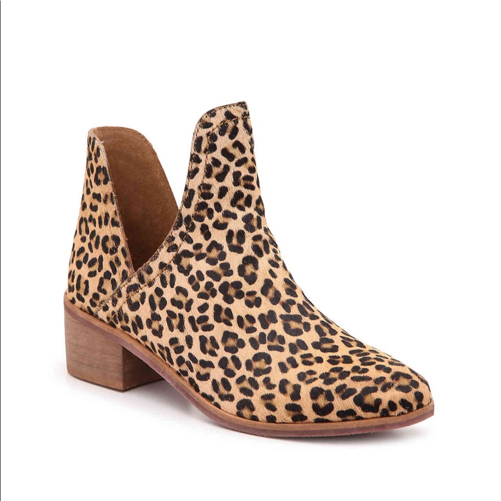 Coconut Bootie Light Brown/Black Leopard Print